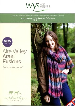 West Yorkshire Spinners Aire Valley Aran Fusions - Autumn Mix Scarf (leaflet)