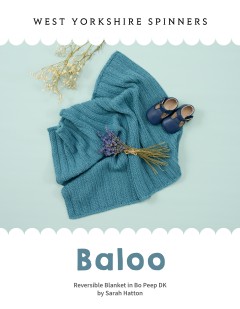 West Yorkshire Spinners - Baloo - Blanket by Sarah Hatton in Bo Peep Luxury Baby DK (downloadable PDF)