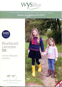 West Yorkshire Spinners Blue Faced Leicester DK - Unisex Textured Jumpers (leaflet)
