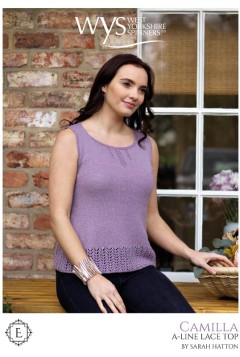 West Yorkshire Spinners - Camilla A-Line Lace Top in Exquisite Lace (downloadable PDF)