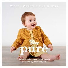 West Yorkshire Spinners - Samuel & Sofia - Moss Stitch Jackets by Jenny Watson in Pure DK (downloadable PDF)