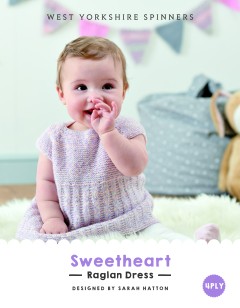 West Yorkshire Spinners - Sweetheart Raglan Dress by Sarah Hatton in Bo Peep 4 Ply (downloadable PDF)