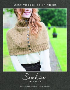 West Yorkshire Spinners - Sophia - Leaf Capelet by Emma Wright in Illustrious (downloadable PDF)