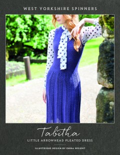 West Yorkshire Spinners - Tabitha - Little Arrowhead Pleated Dress by Emma Wright in Illustrious (downloadable PDF)