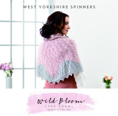 West Yorkshire Spinners - Wild Bloom Lace Shawl by Juliana Yeo in Signature 4 Ply (downloadable PDF)
