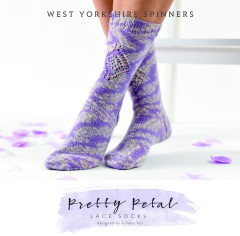 West Yorkshire Spinners - Pretty Petal Lace Socks by Juliana Yeo in Signature 4 Ply (downloadable PDF)