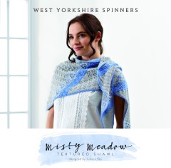 West Yorkshire Spinners - Misty Meadow Textured Shawl by Juliana Yeo in Signature 4 Ply (downloadable PDF)