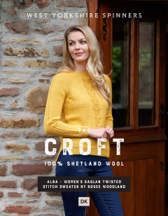 West Yorkshire Spinners - Alba - Women's Raglan Twisted Stitch Sweater by Rosee Woodland in The Croft DK (downloadable PDF)