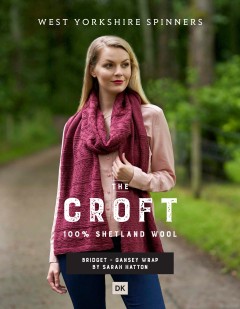West Yorkshire Spinners - Bridget - Gansey Wrap by Sarah Hatton in The Croft DK (downloadable PDF)