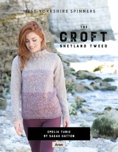 West Yorkshire Spinners - Emelia - Tunic by Sarah Hatton in The Croft Shetland Tweed (downloadable PDF)