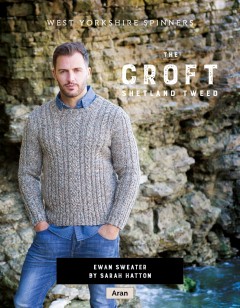 West Yorkshire Spinners - Ewan - Mens Sweater by Sarah Hatton in The Croft Shetland Tweed (downloadable PDF)
