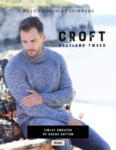 West Yorkshire Spinners - Finlay - Mens Sweater by Sarah Hatton in The Croft Shetland Tweed (downloadable PDF)