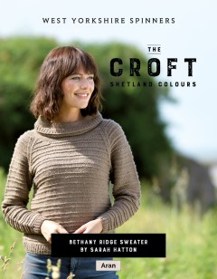 West Yorkshire Spinners - Bethany - Ridge Stitch Sweater by Sarah Hatton in The Croft Shetland Colours (downloadable PDF)
