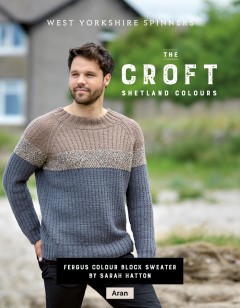 West Yorkshire Spinners - Fergus - Colour Block Sweater by Sarah Hatton in The Croft Shetland Colours (downloadable PDF)