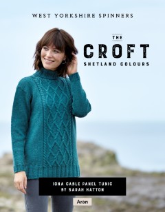 West Yorkshire Spinners - Iona - Cable Panel Tunic by Sarah Hatton in The Croft Shetland Colours (downloadable PDF)