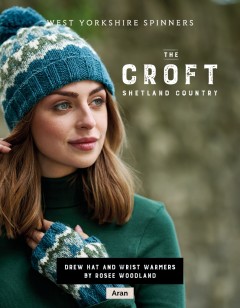 West Yorkshire Spinners - Drew - Hat and Wrist Warmers by Rosee Woodland in The Croft Collection (downloadable PDF)
