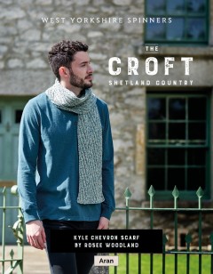West Yorkshire Spinners - Kyle - Chevron Scarf by Rosee Woodland in The Croft Collection (downloadable PDF)