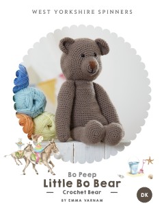 West Yorkshire Spinners - Little Bo Bear by Emma Varnam in Bo Peep Luxury Baby DK (downloadable PDF)