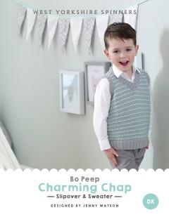 West Yorkshire Spinners - Charming Chap - Slipover & Sweater by Jenny Watson in Bo Peep Luxury Baby DK (downloadable PDF)