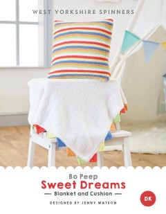 West Yorkshire Spinners - Sweet Dreams - Blanket & Cushion by Jenny Watson in Bo Peep Luxury Baby DK (downloadable PDF)