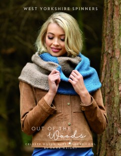 West Yorkshire Spinners - Celeste - Woven Herringbone Cowl by Emma Wright in Illustrious and Illustrious Naturals (downloadable PDF)