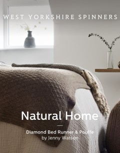 West Yorkshire Spinners - Diamond Bed Runner & Pouffe by Jenny Watson in Bluefaced Leicester DK (downloadable PDF)