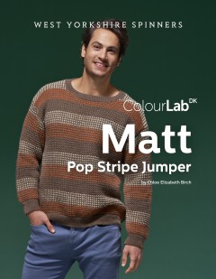 West Yorkshire Spinners - Matt - Pop Stripe Jumper by Chloe Elizabeth Birch in Colour Lab DK (downloadable PDF)