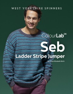 West Yorkshire Spinners - Seb - Ladder Stripe Jumper by Chloe Elizabeth Birch in Colour Lab DK (downloadable PDF)