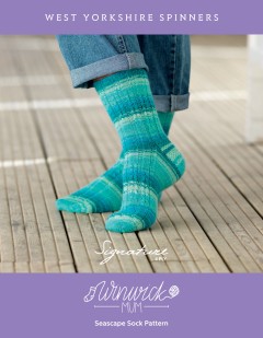 West Yorkshire Spinners - Seascape Sock Pattern by Winwick Mum in Signature 4 Ply (downloadable PDF)