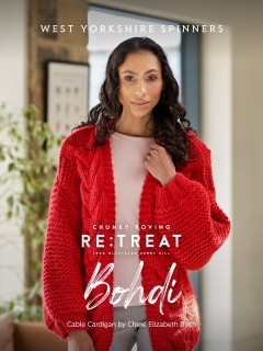 West Yorkshire Spinners - Bohdi - Cable Cardigan by Chloe Elizabeth Birch in Retreat (downloadable PDF)