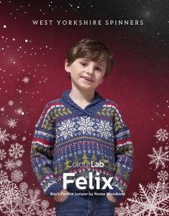 West Yorkshire Spinners - Felix - Boys Festive Jumper by Rosee Woodland in Colour Lab DK (downloadable PDF)