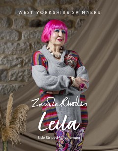 West Yorkshire Spinners - Zandra Rhodes - Leila - Side Striped Panel Jumper in Colour Lab DK (downloadable PDF)
