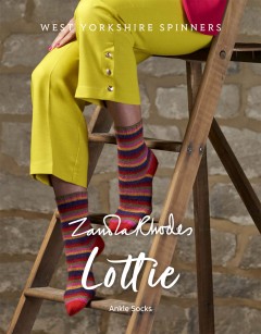 West Yorkshire Spinners - Zandra Rhodes - Lottie - Ankle Socks in Signature 4 Ply (downloadable PDF)