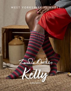 West Yorkshire Spinners - Zandra Rhodes - Kelly - Long Socks in Signature 4 Ply (downloadable PDF)