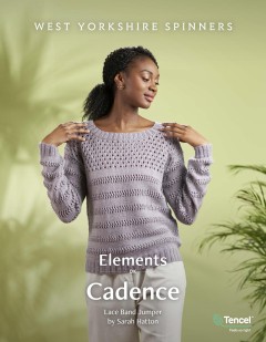West Yorkshire Spinners - Cadence - Lace Band Jumper by Sarah Hatton in Elements (downloadable PDF)