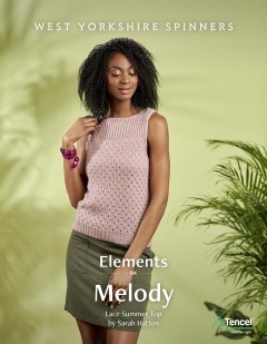 West Yorkshire Spinners - Melody - Lace Summer Top by Sarah Hatton in Elements (downloadable PDF)