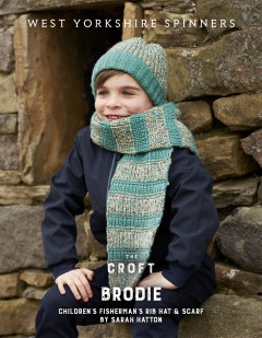 West Yorkshire Spinners - Brodie - Hat and Scarf by Sarah Hatton in The Croft Shetland DK (downloadable PDF)
