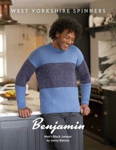West Yorkshire Spinners - Benjamin - Jumper by Jenny Watson in Colour Lab Aran (downloadable PDF)