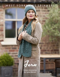 West Yorkshire Spinners - Fern - Unisex Accessories by Jenny Watson in Colour Lab Aran (downloadable PDF)