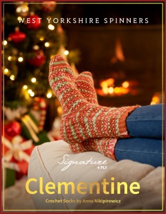 West Yorkshire Spinners - Clementine - Crochet Socks by Anna Nikipirowicz in Signature 4 Ply (downloadable PDF)