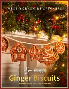 West Yorkshire Spinners - Ginger Biscuits - Crochet Garland by Anna Nikipirowicz in Signature 4 Ply (downloadable PDF)
