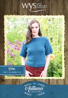 West Yorkshire Spinners Blue Faced Leicester Aran - Fern Cable and Bobble Top (leaflet)