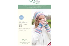 West Yorkshire Spinners - Floppy Ridged Beany Hat and Mitts in Bluefaced Leicester DK (downloadable PDF)