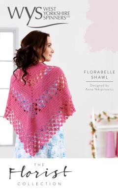 West Yorkshire Spinners - The Florist Collection - Florabelle Crochet Shawl in Signature 4 Ply (downloadable PDF)
