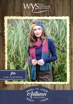 West Yorkshire Spinners Blue Faced Leicester DK - Iris Scarf and Headband (leaflet)