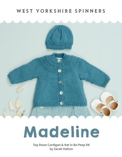 West Yorkshire Spinners - Madeline - Cardigan and Hat by Sarah Hatton in Bo Peep Luxury Baby DK (booklet)