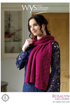 West Yorkshire Spinners - Rosalyn Lace Shawl in Exquisite Lace (leaflet)