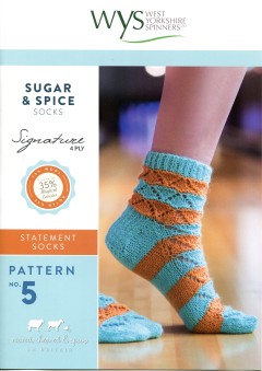 West Yorkshire Spinners - Sugar & Spice Socks in Signature 4 Ply (leaflet)