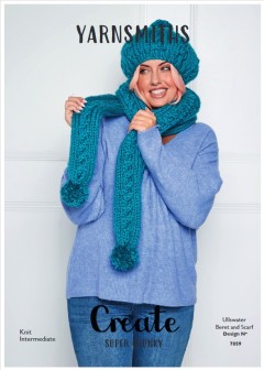 Yarnsmiths - 7059 - Ullswater Beret and Scarf (downloadable PDF)