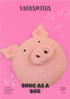 Yarnsmiths - 7119 - Pickle Pig Cushion (downloadable PDF)